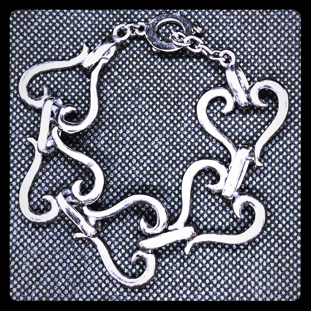 Chain Linked Hearts Bracelet